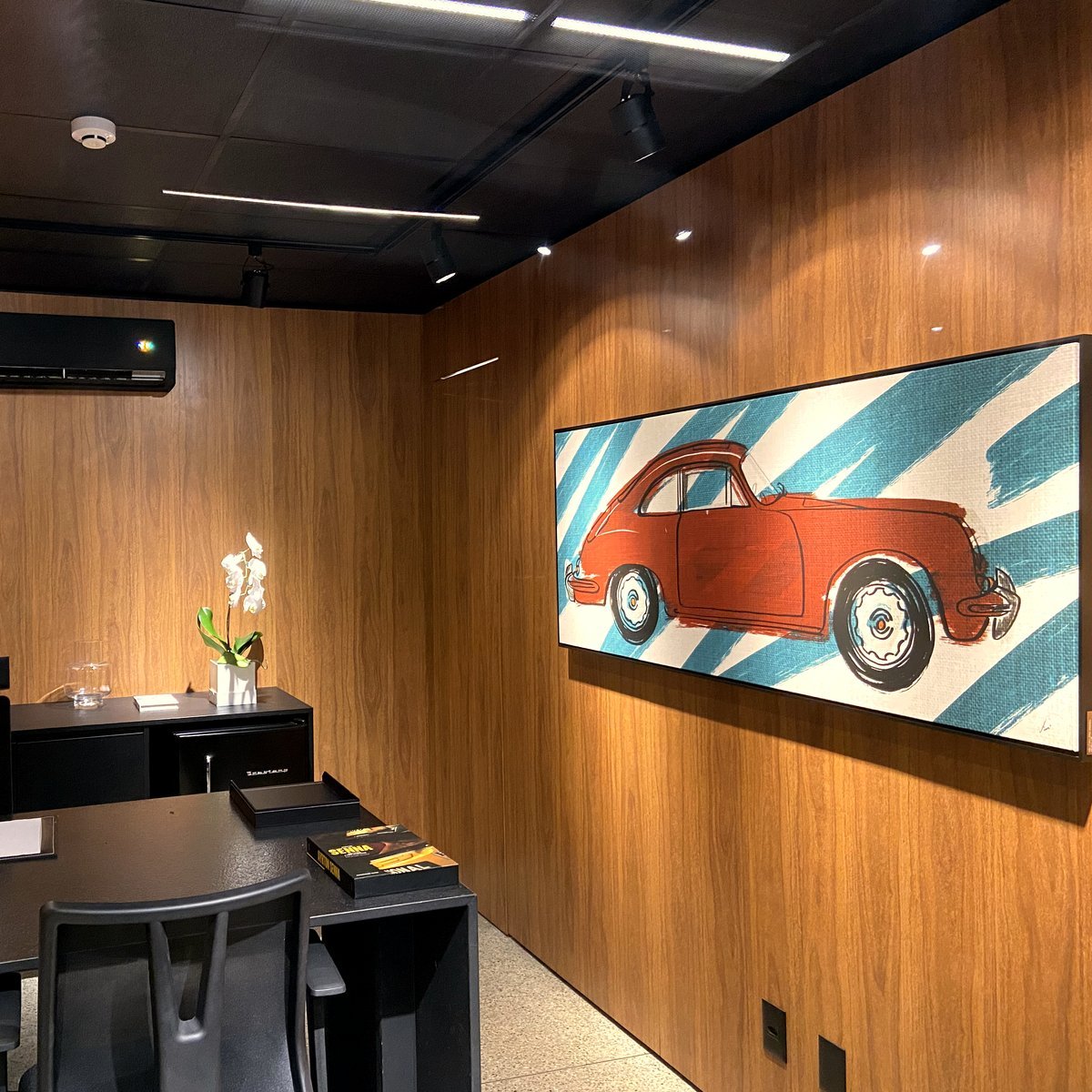 Clássico Vermelho — arte automotiva de Vinícius S. Carvalho