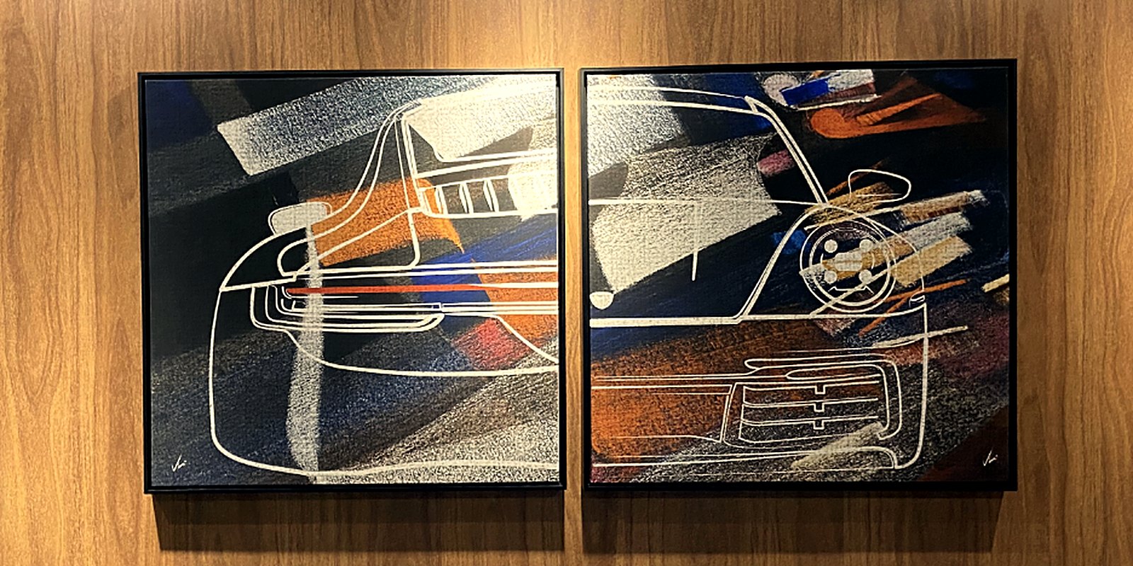 Porsche 911 Front e Back — composição em par, arte automotiva de Vinícius S. Carvalho