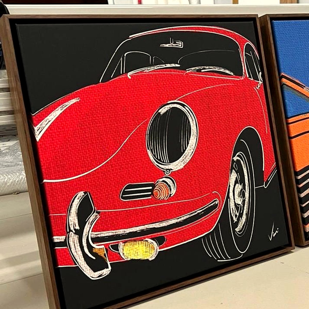 Porsche 356 — arte automotiva de Vinícius S. Carvalho